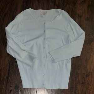 LOFT Women's Soft Blue Cardigan